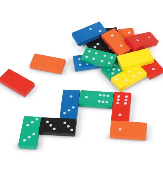 Double-Six Wooden Dominoes - Image 3