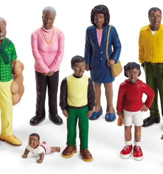 Lakeshore Block Play People - African American Family